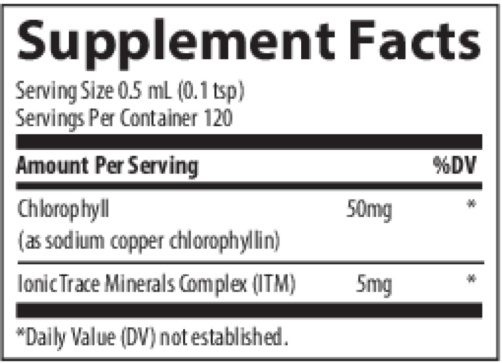 Trace Minerals Research: Ionic Chlorophyll 6000mg