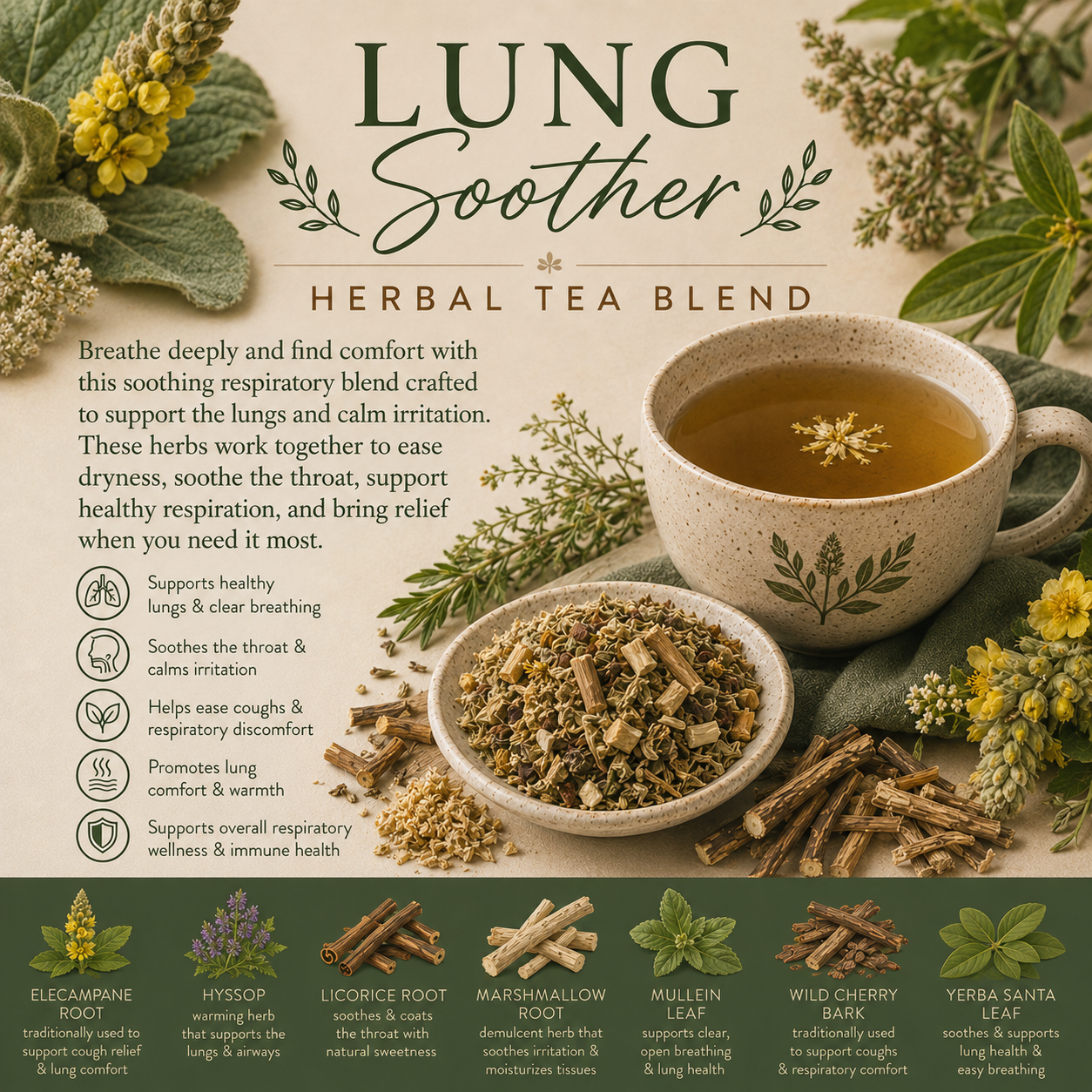Bulk: Lung Soother Tea - 1 oz