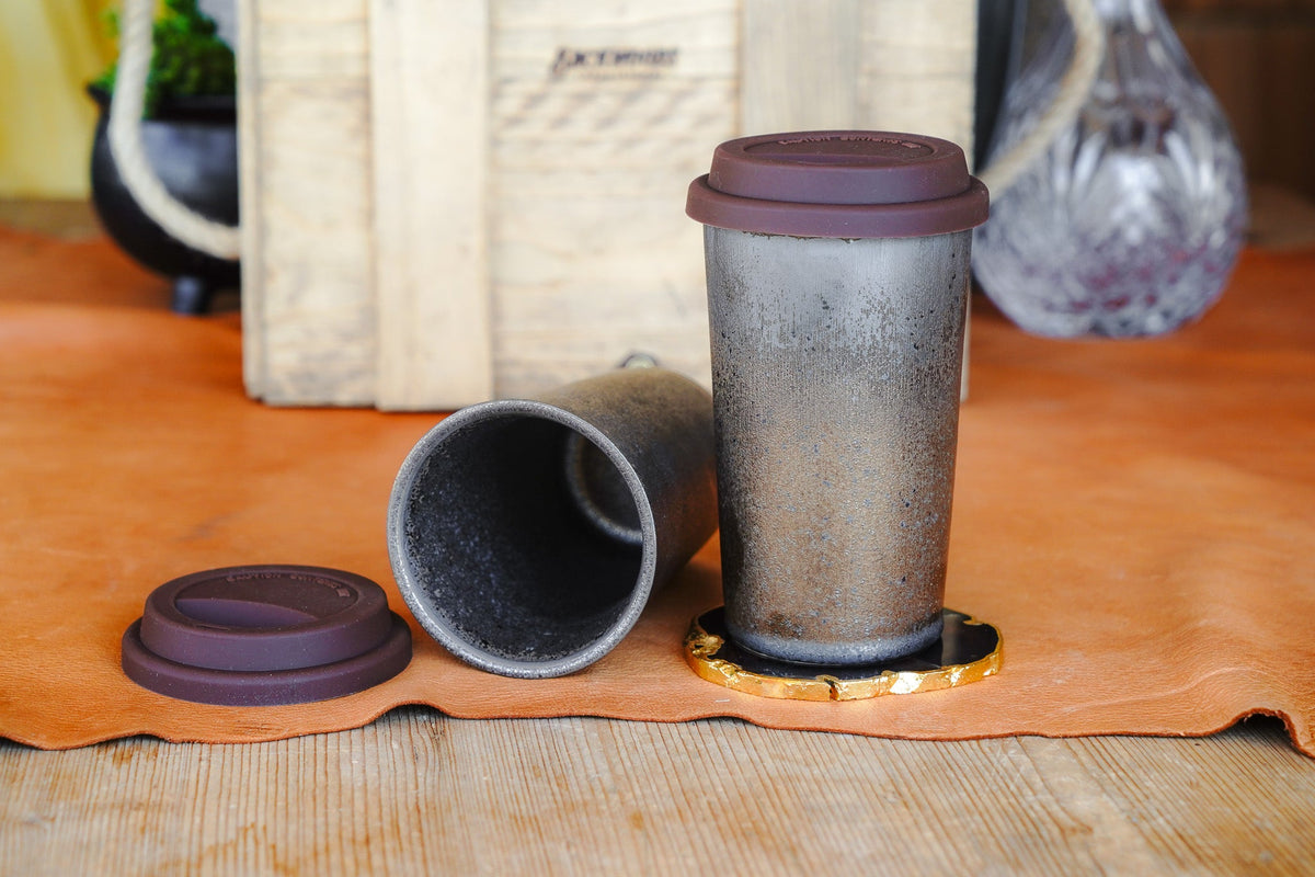 Industrial Travel Cup with Silicone Lid – Online Only