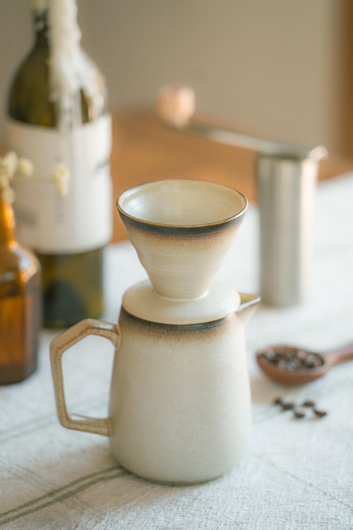 Earthy Stoneware Pour Over Set – Online Only