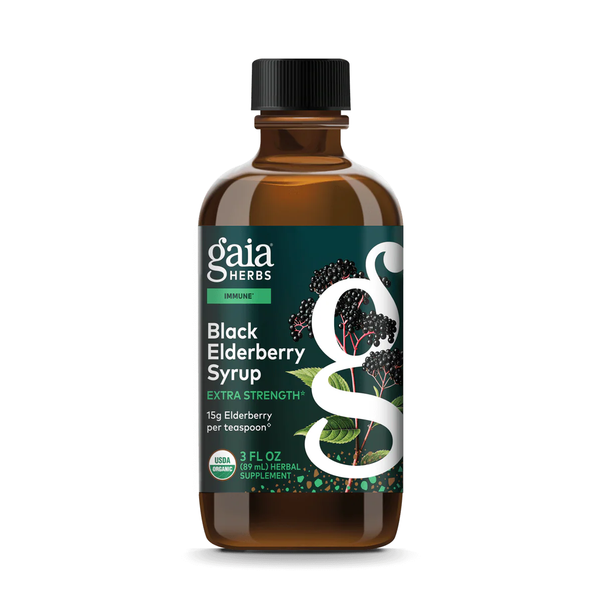 Gaia Herbs: Black Elderberry Syrup