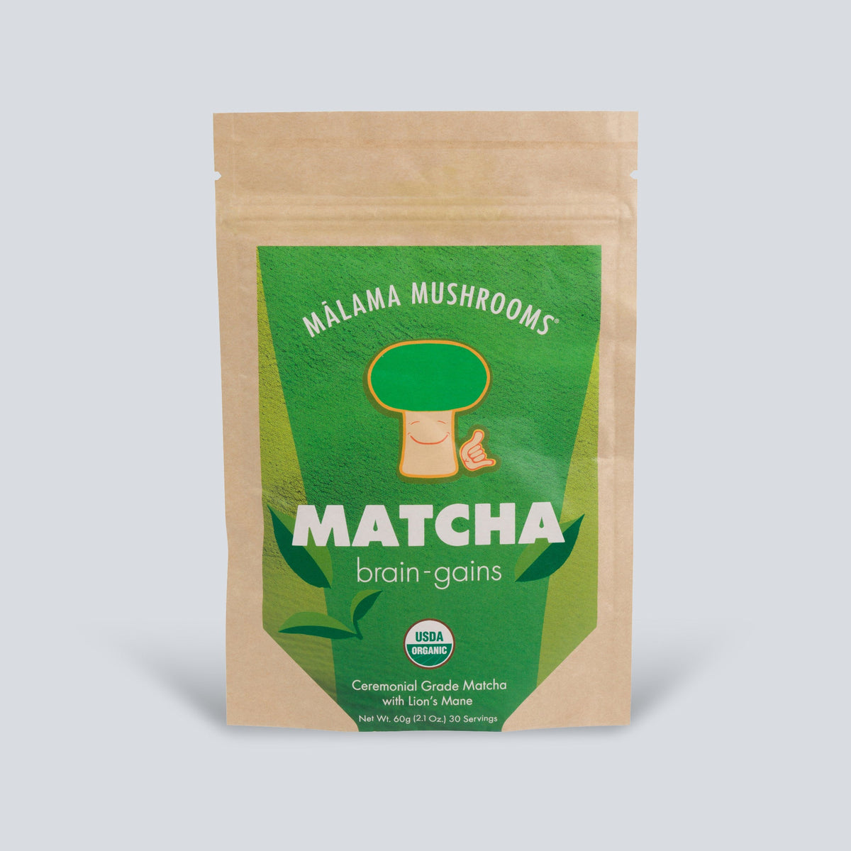 Mālama Mushrooms Superfood Mushroom Matcha with Lion's Mane 2.1 oz