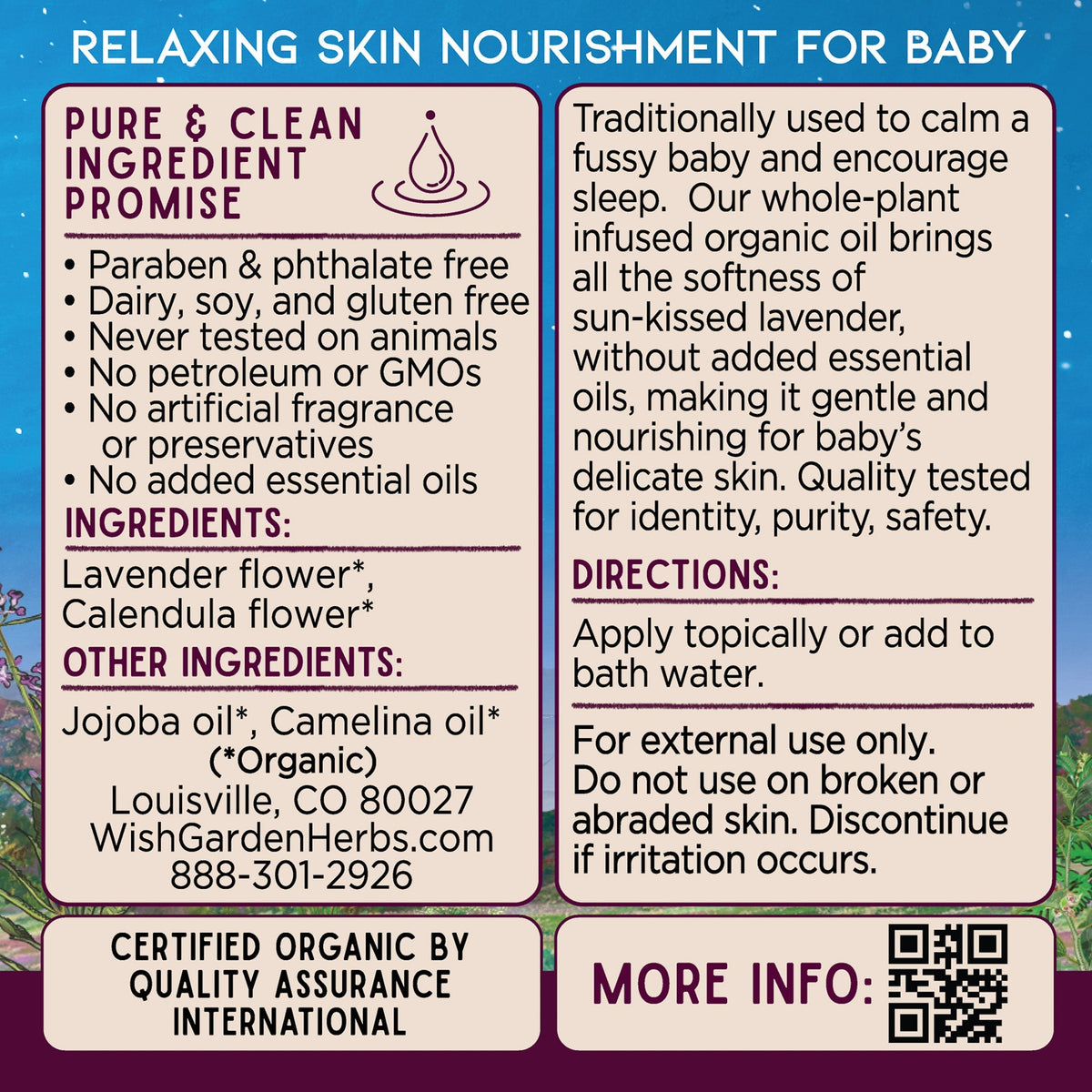 Oh Baby Oil, Lavender – Online Only