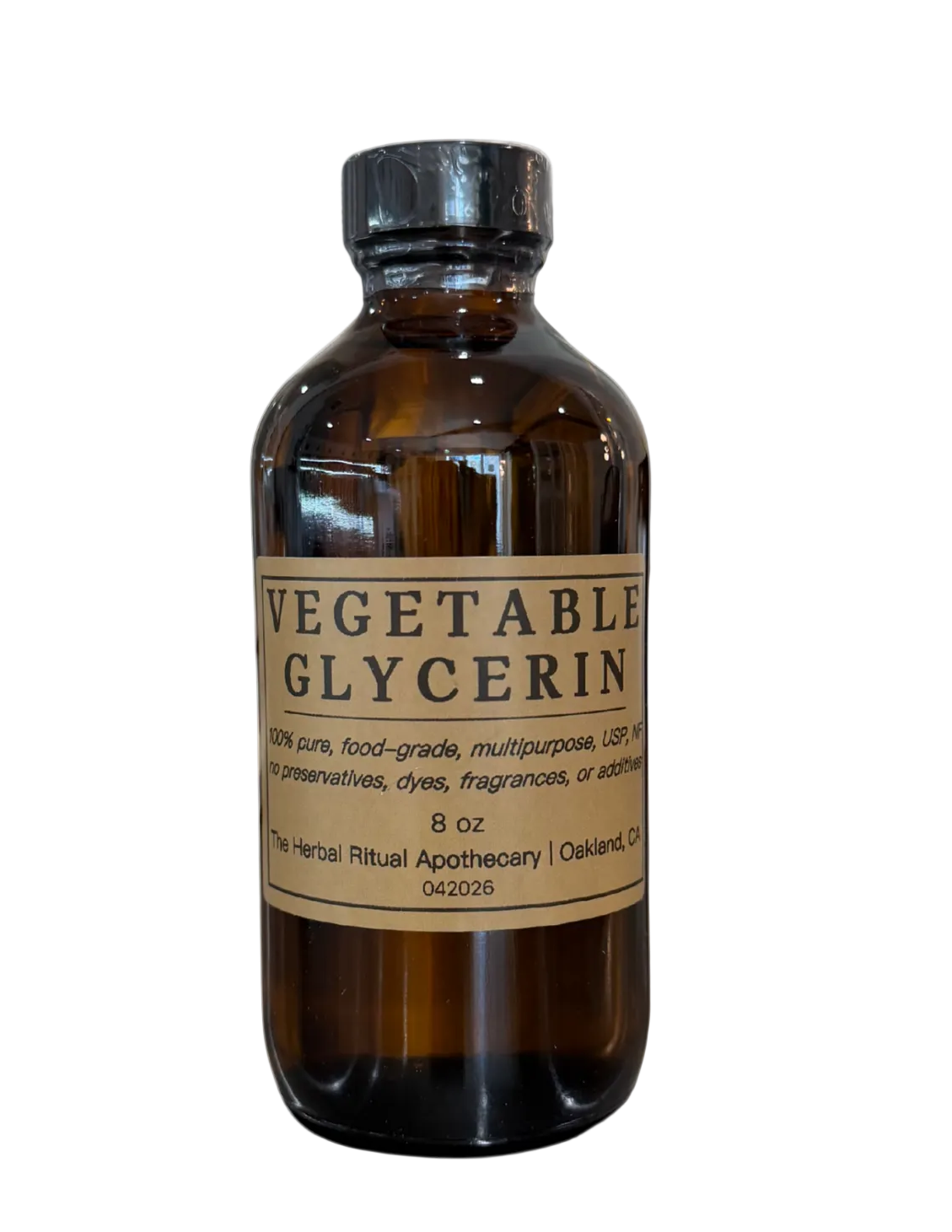 Vegetable Glycerin (8 oz glass bottle)