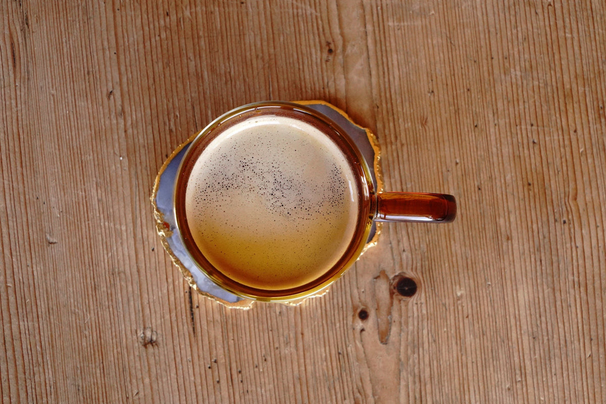 Double Walled Glass Tea / Coffee Mug - Vintage Amber – Online Only