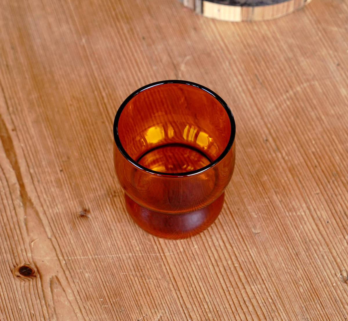Vintage Inspired Double Tiered Orange Bubble Juice Glass – Online Only