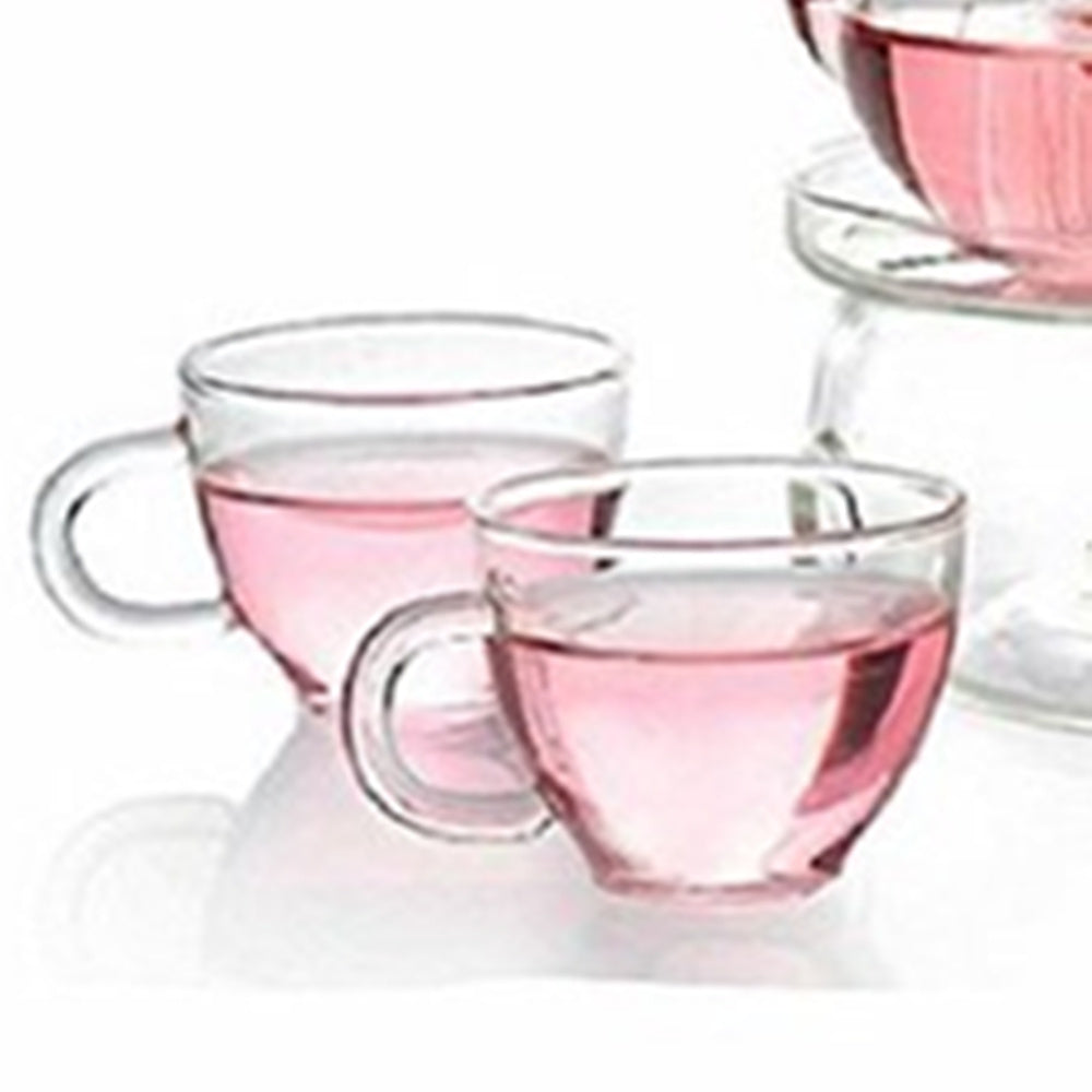 Teapot with infuser + warmer and 4 cups – Online Only