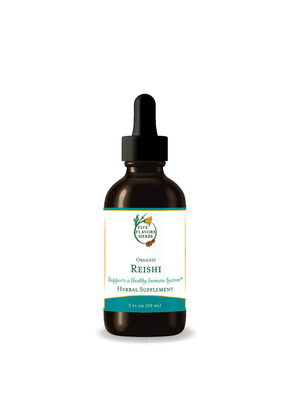 Reishi tincture bottle