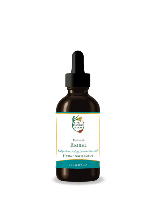 Reishi tincture bottle