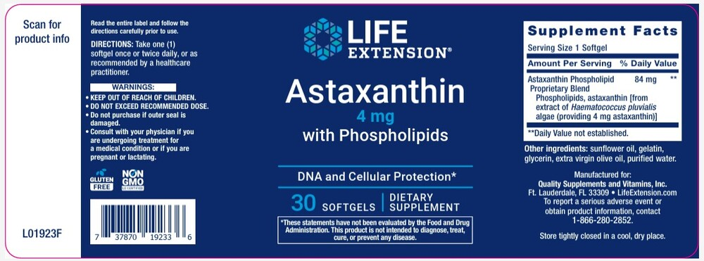 Astaxanthin with Phospholipids
