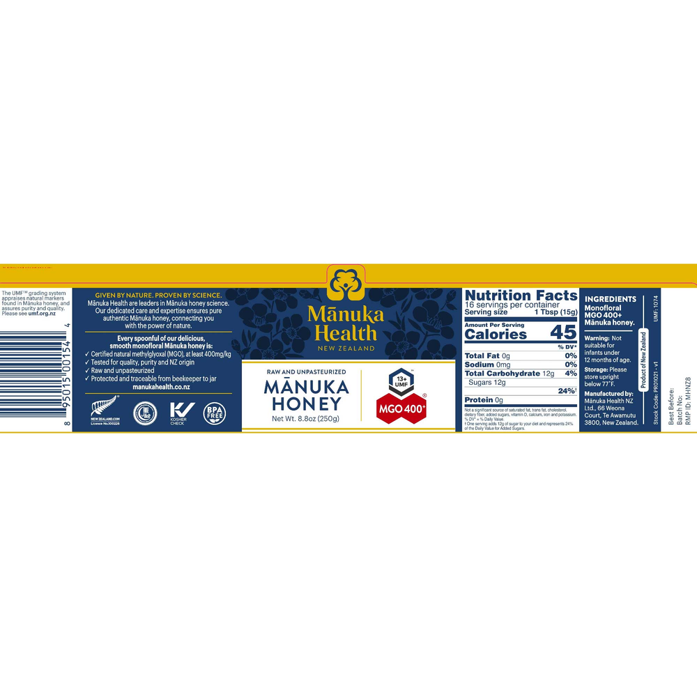 MGO 400+ Manuka Honey