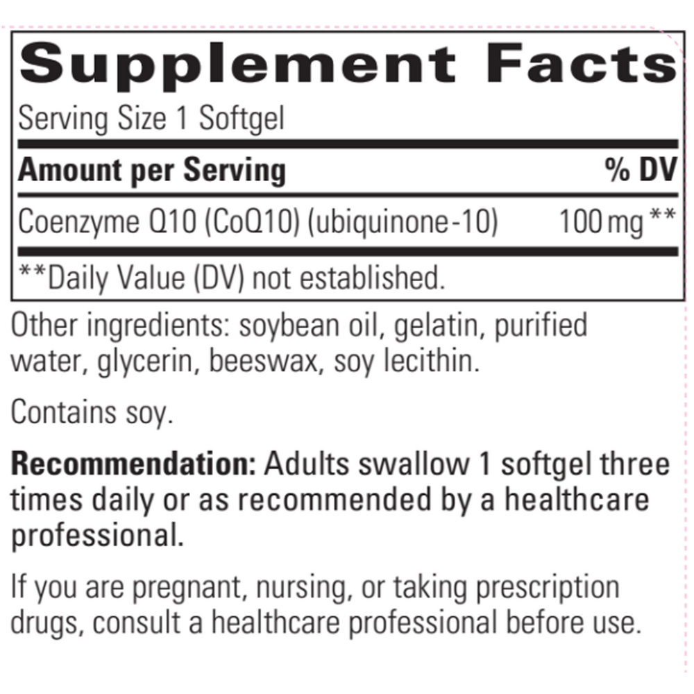 Integrative Therapeutics: CoQ10 100mg