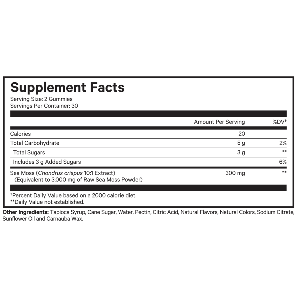 Codeage: Sea Moss Gummies (60 c)