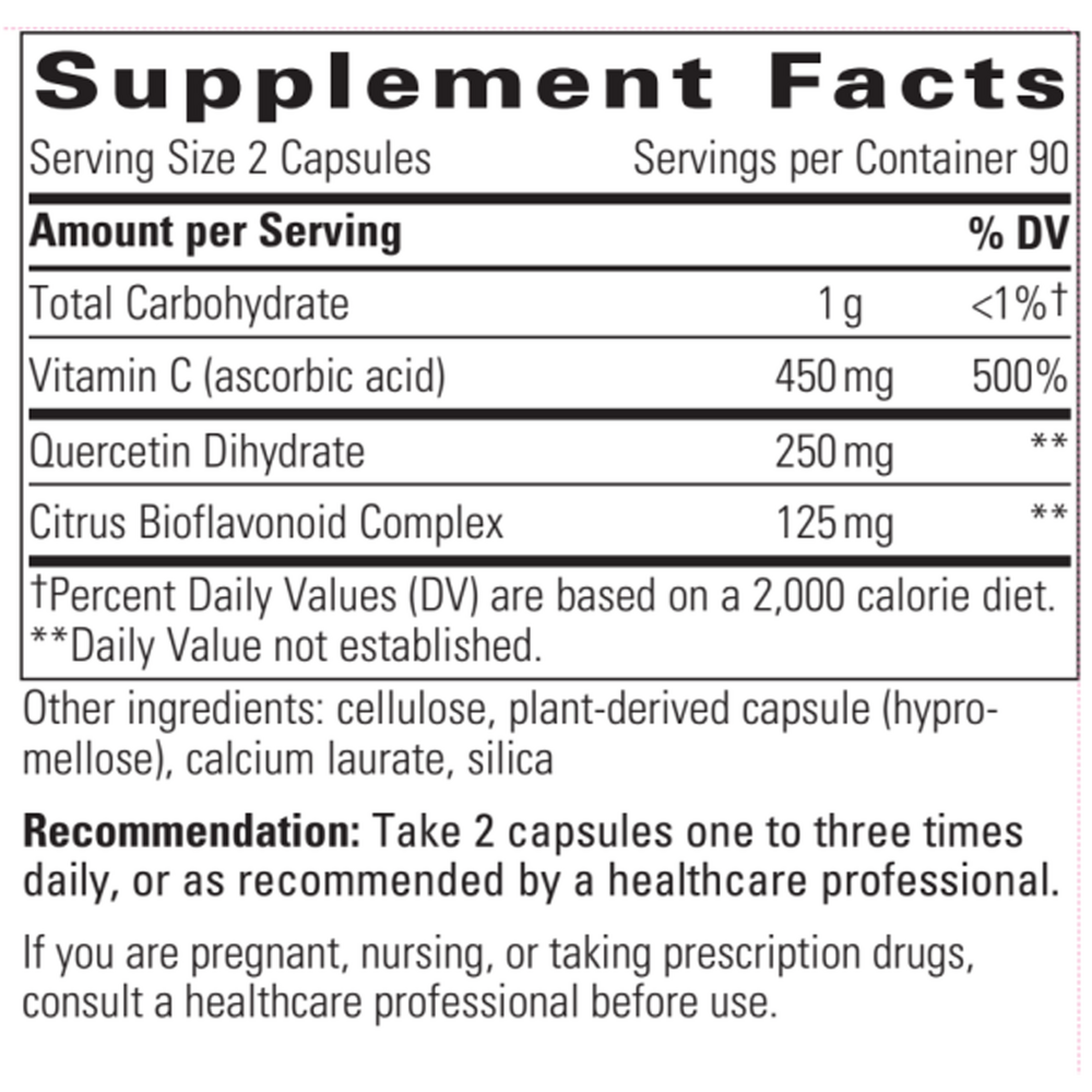 Vitamin C with Quercetin