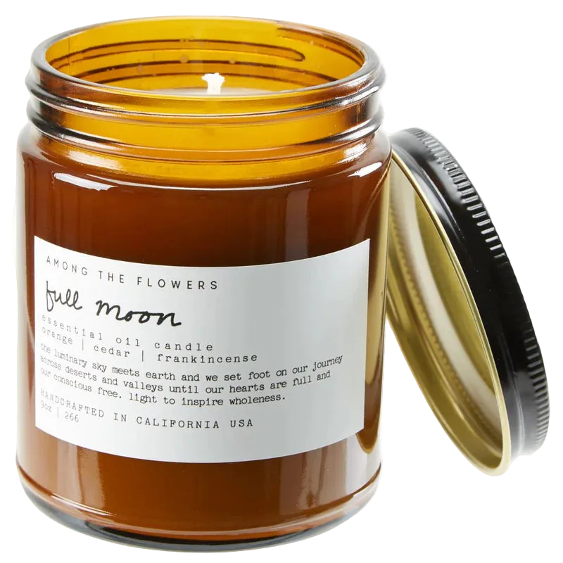 Among The Flowers - Full Moon Candle