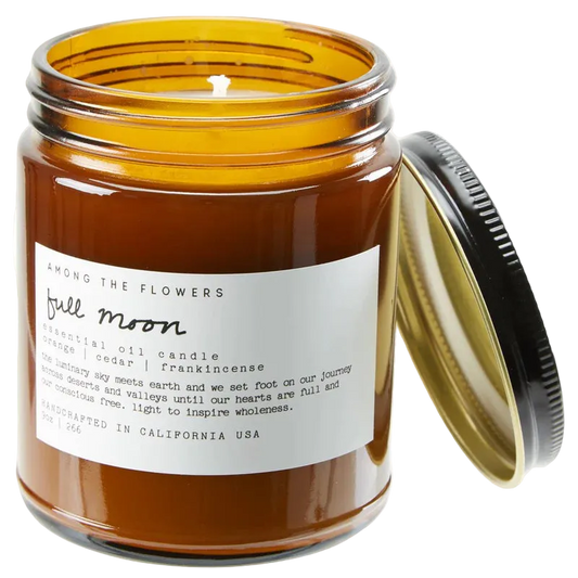 Among The Flowers - Full Moon Candle