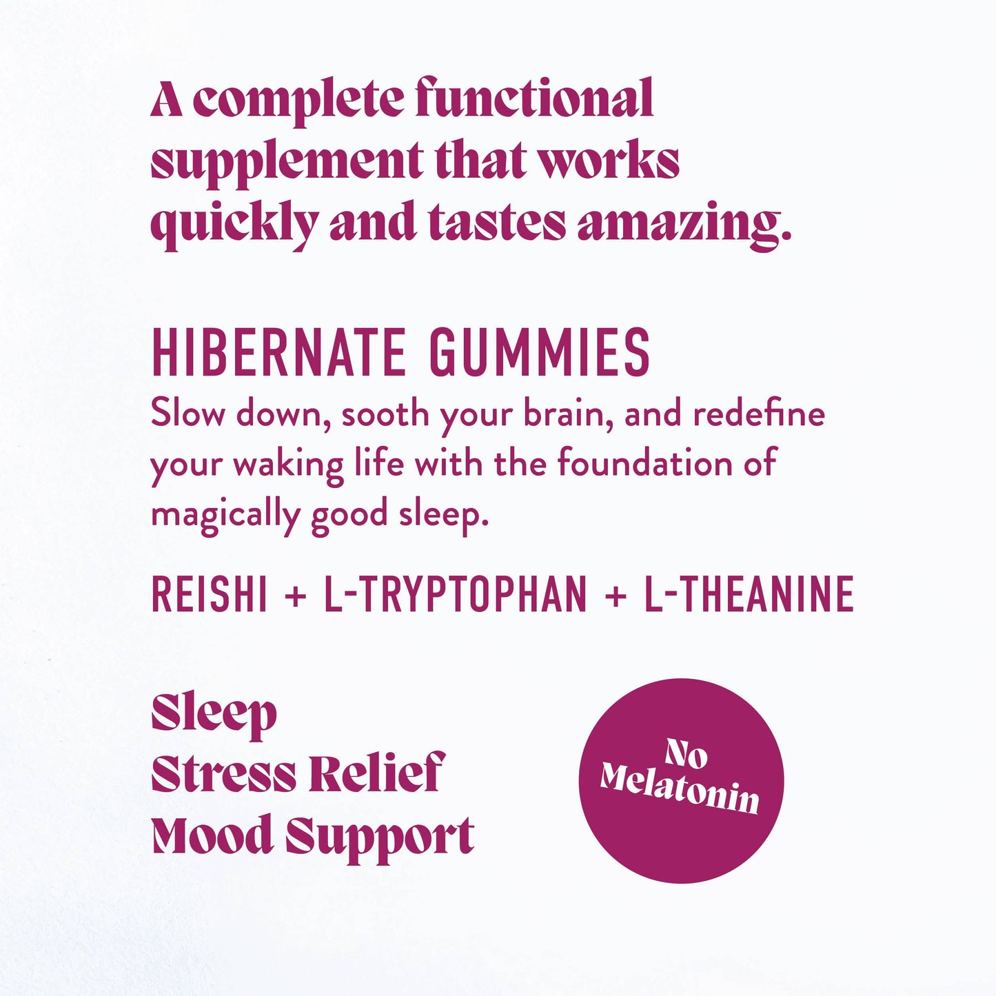 Hibernate Mushroom Gummies (5) / Vegan Supplement / Sleep