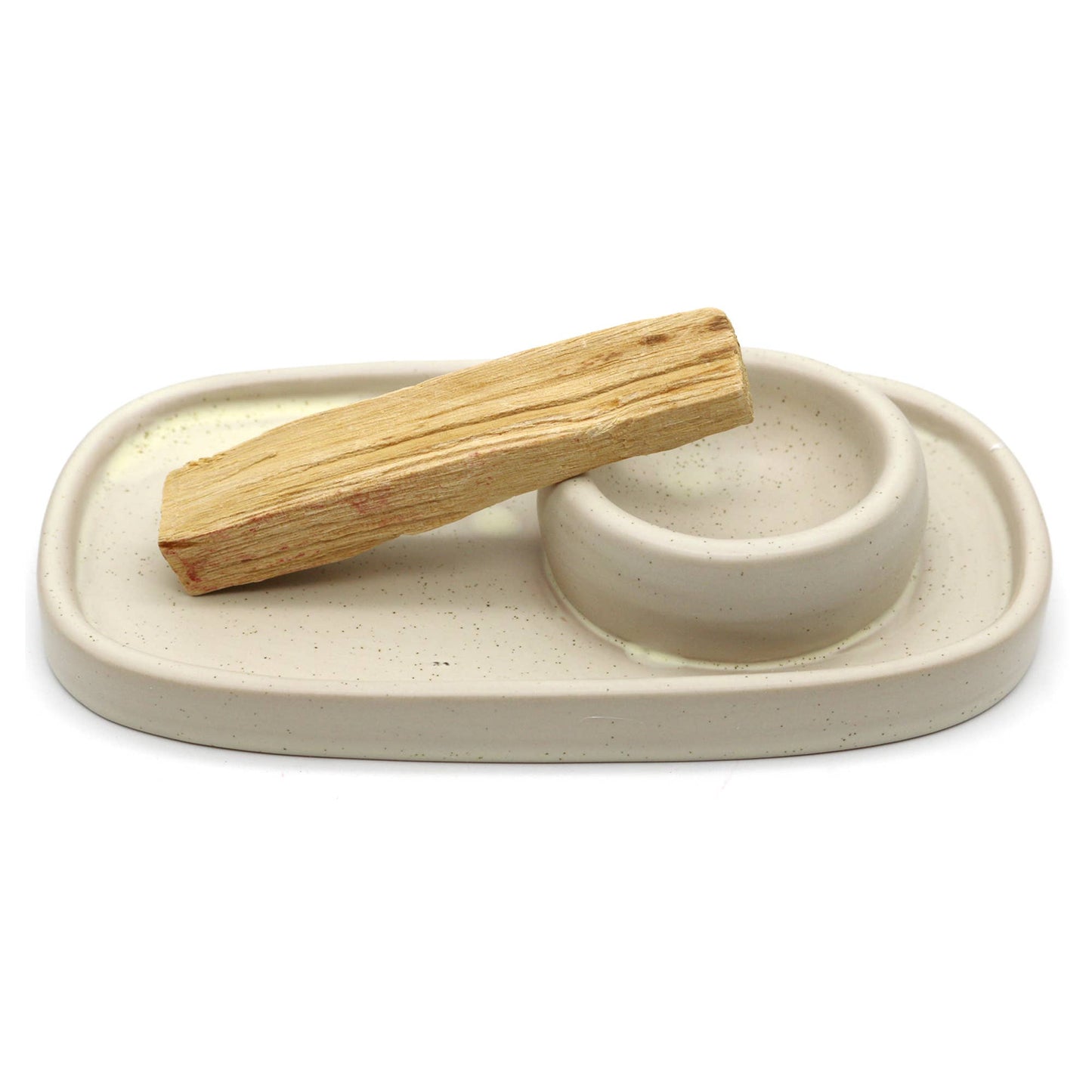 Ceramic Palo Santo Burner (6.5 in.) - Antique Cream