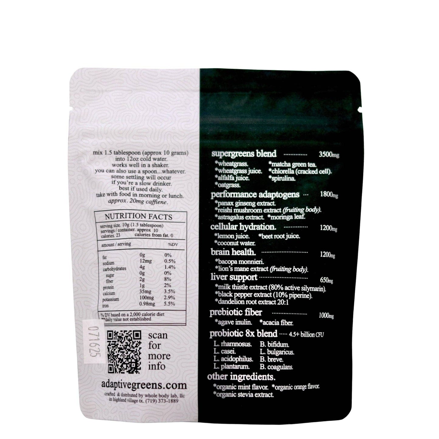 Roots Apothecary: Adaptive Greens Powder