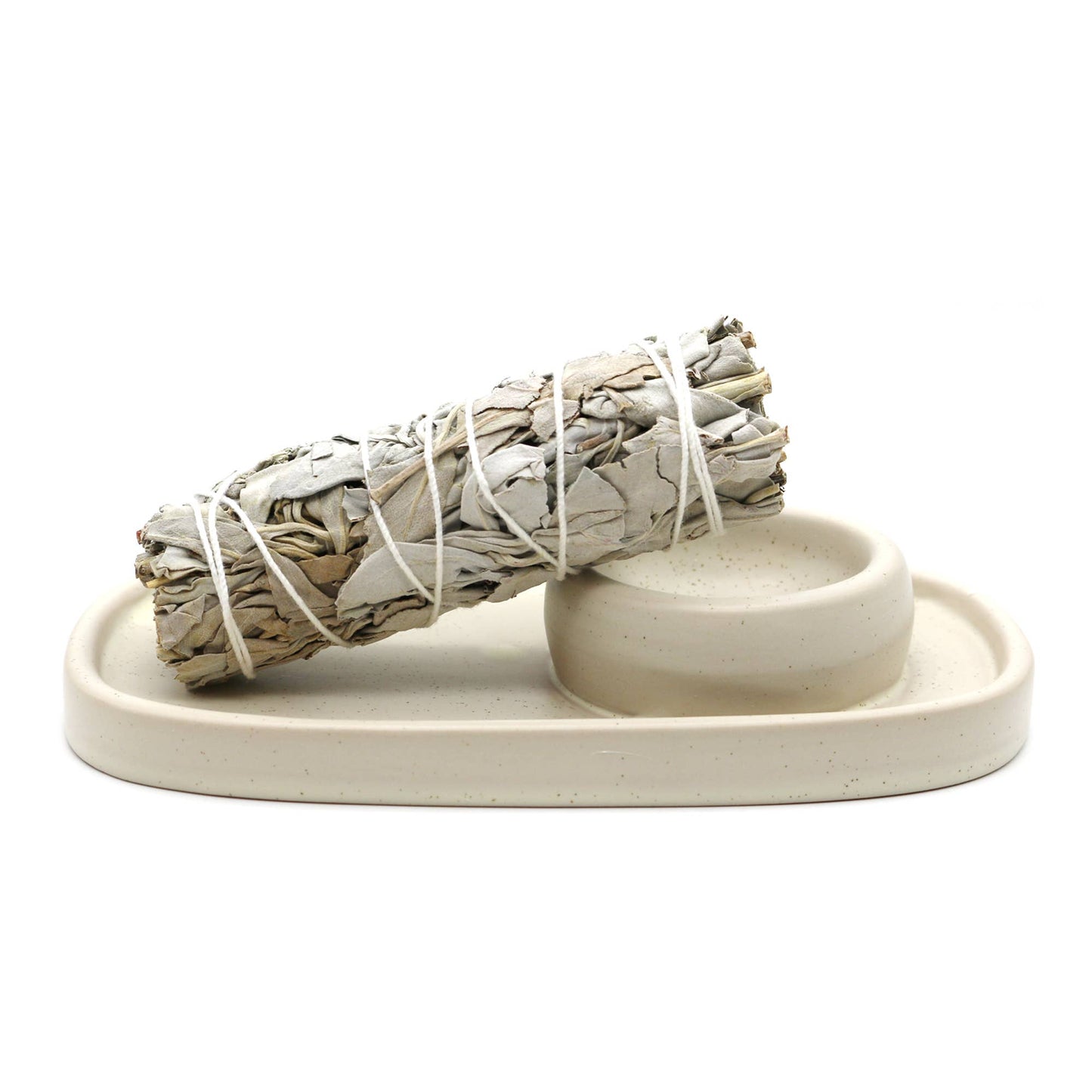 Ceramic Palo Santo Burner (6.5 in.) - Antique Cream