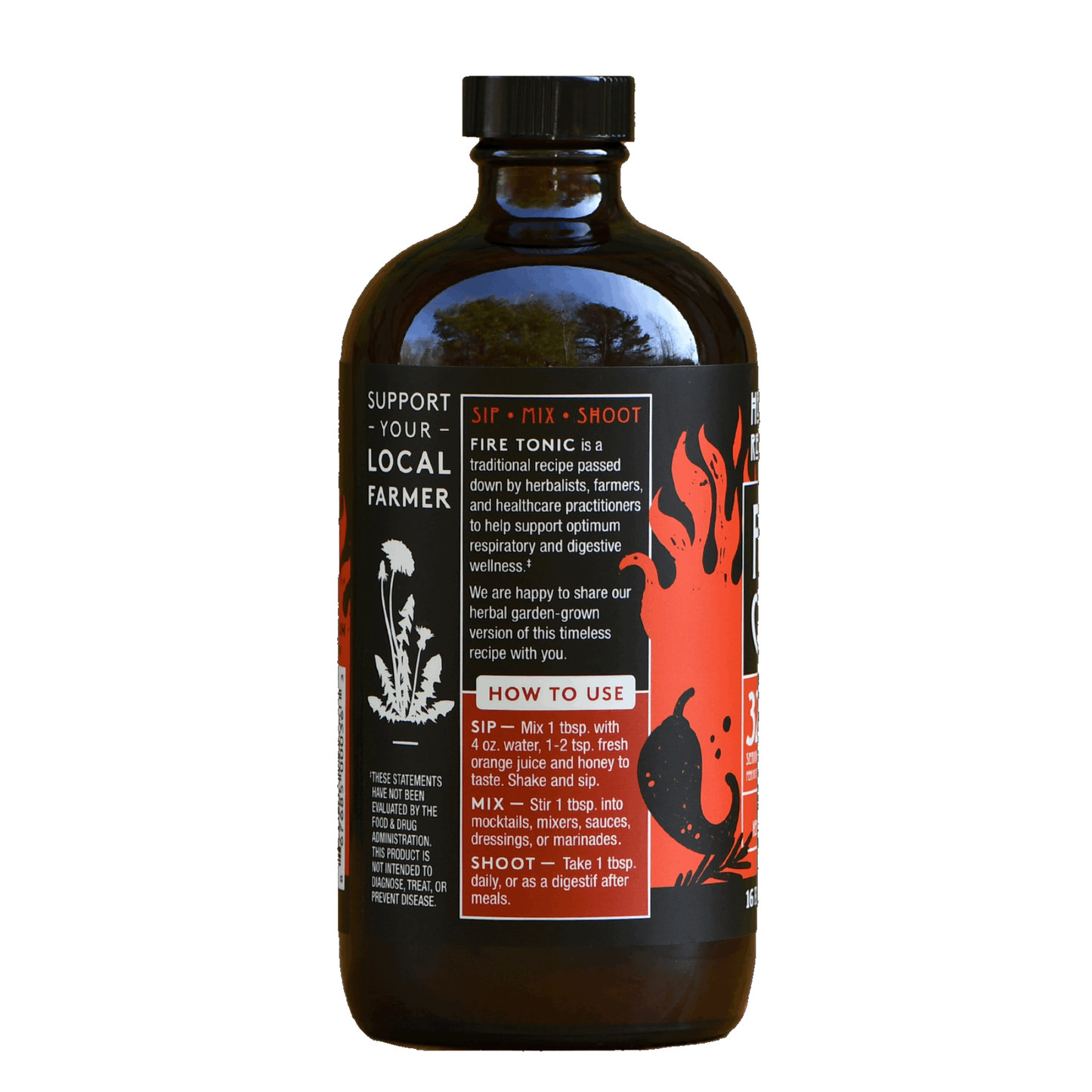 Fire Cider: Organic Raw Herbal ACV w/Mother Immune + Allergy