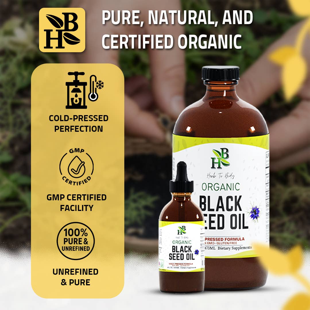 Herb to Body: Organic Black Seed Oil (Cold-Pressed)