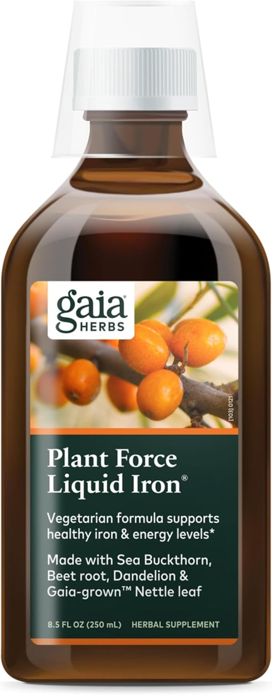 Gaia Herbs: Plant Force Liquid Iron (16 oz)