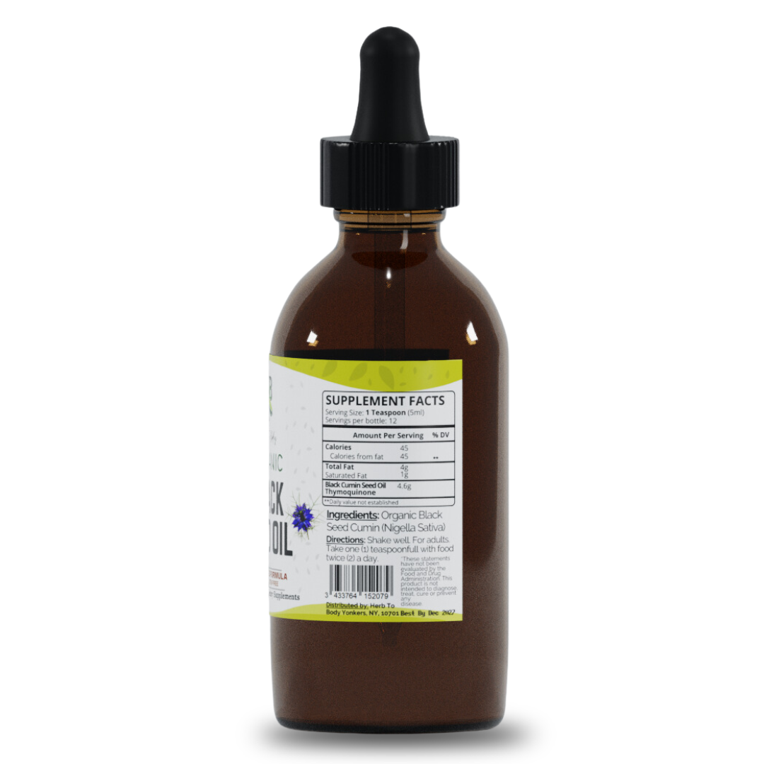 Herb to Body: Organic Black Seed Oil (Cold-Pressed)