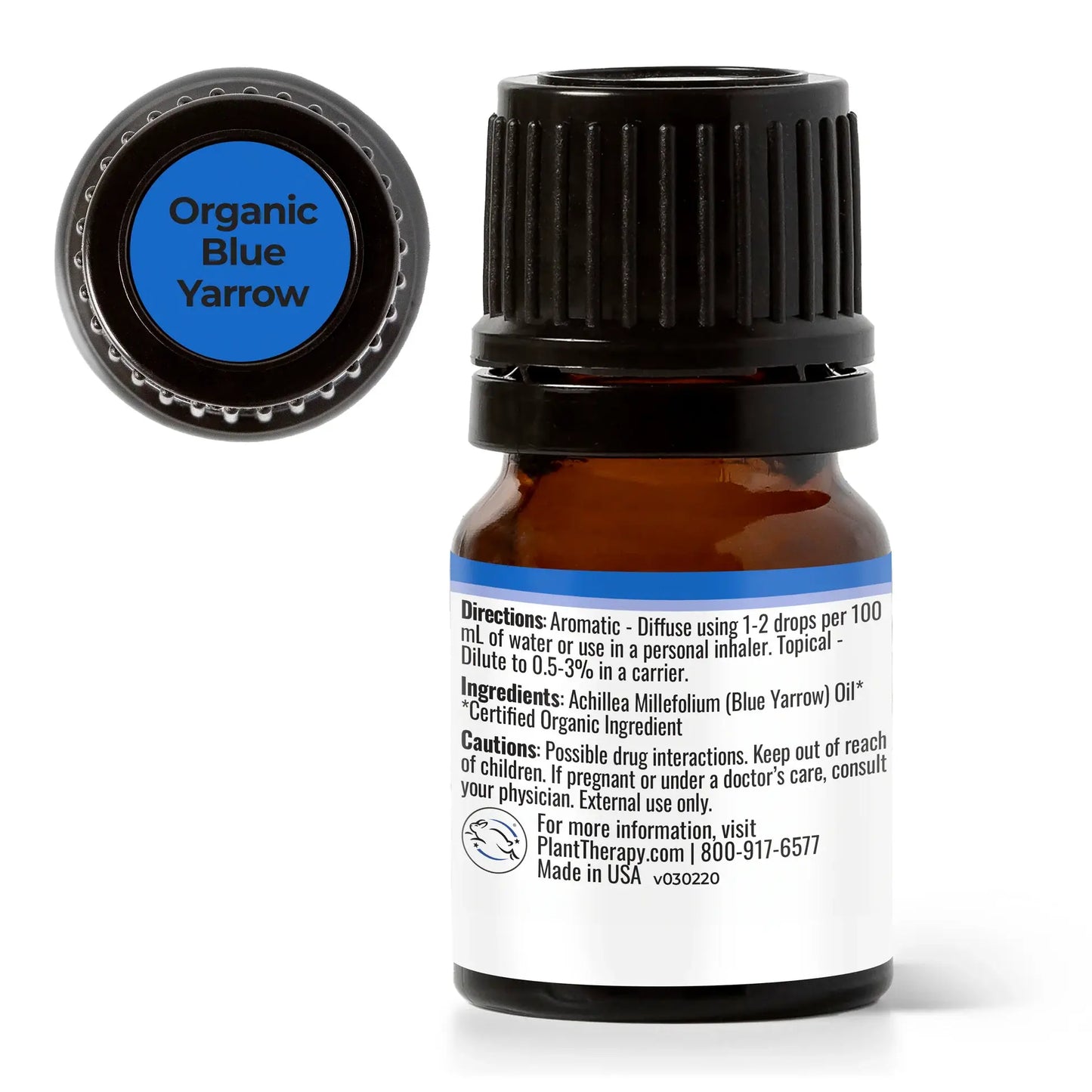 Plant Therapy: Organic Blue Yarrow Essential Oil 2.5 mL