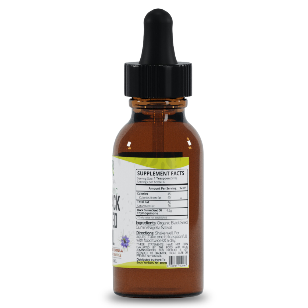 Herb to Body: Organic Black Seed Oil (Cold-Pressed)
