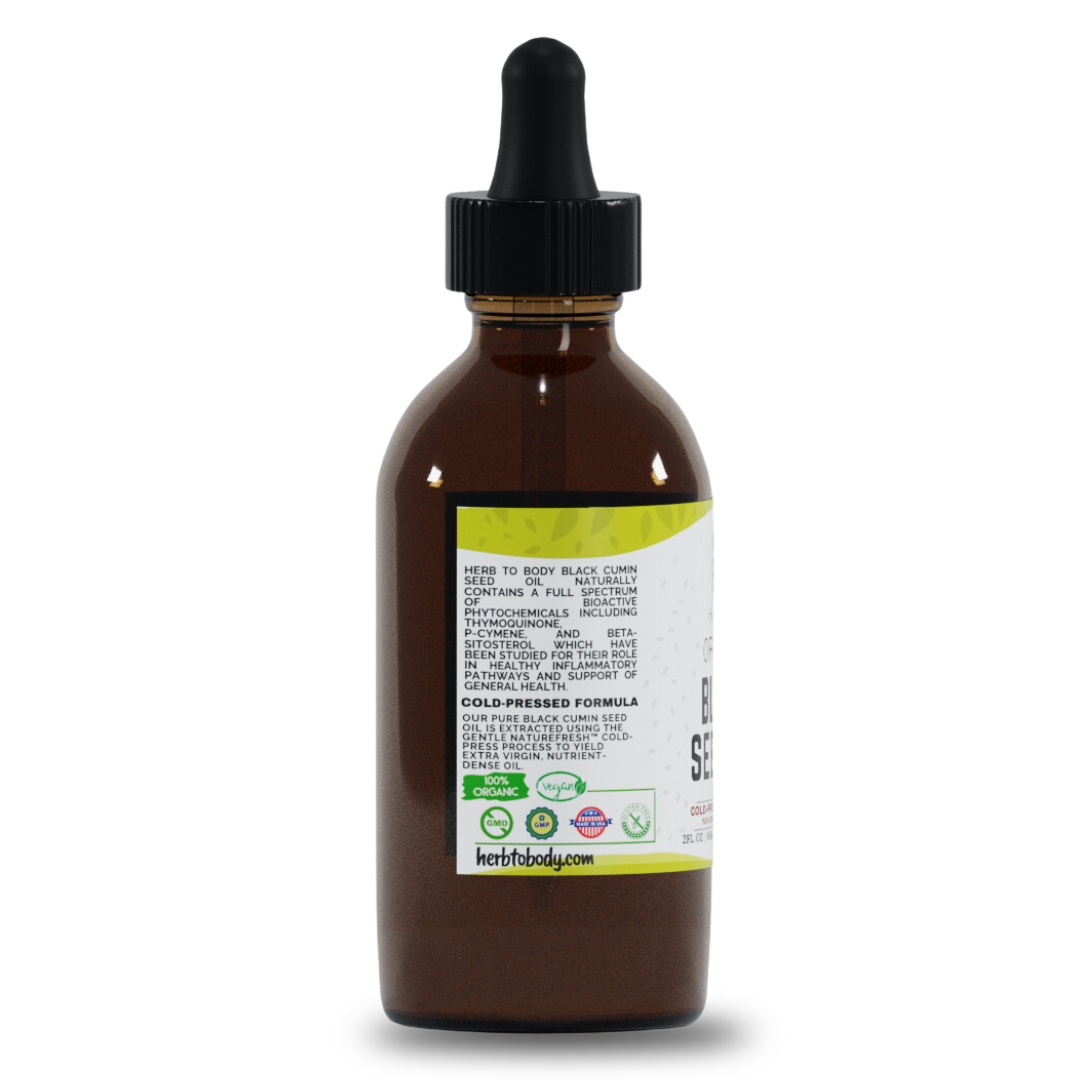 Herb to Body: Organic Black Seed Oil (Cold-Pressed)