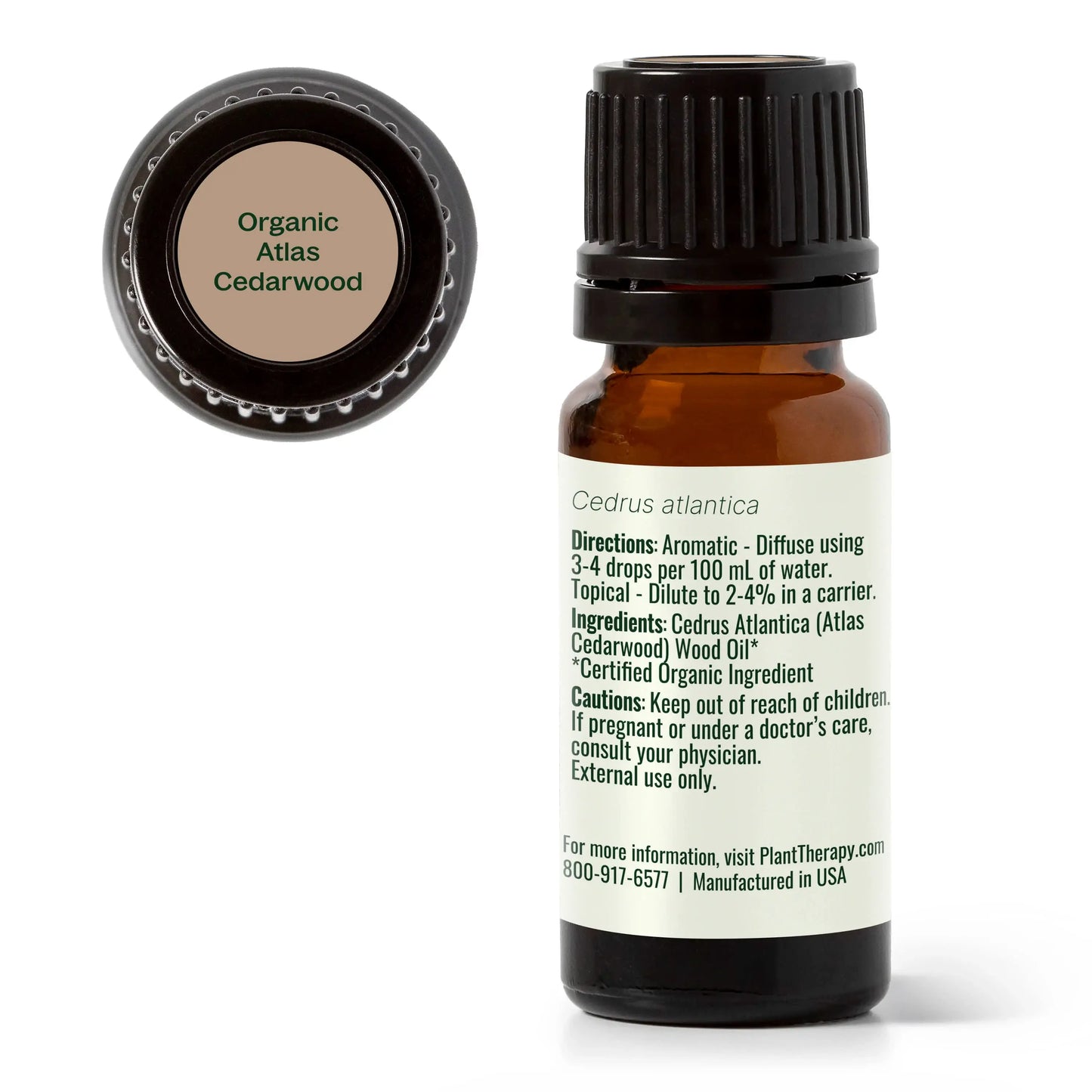 Plant Therapy: Organic Atlas Cedarwood Essential Oil 10 mL