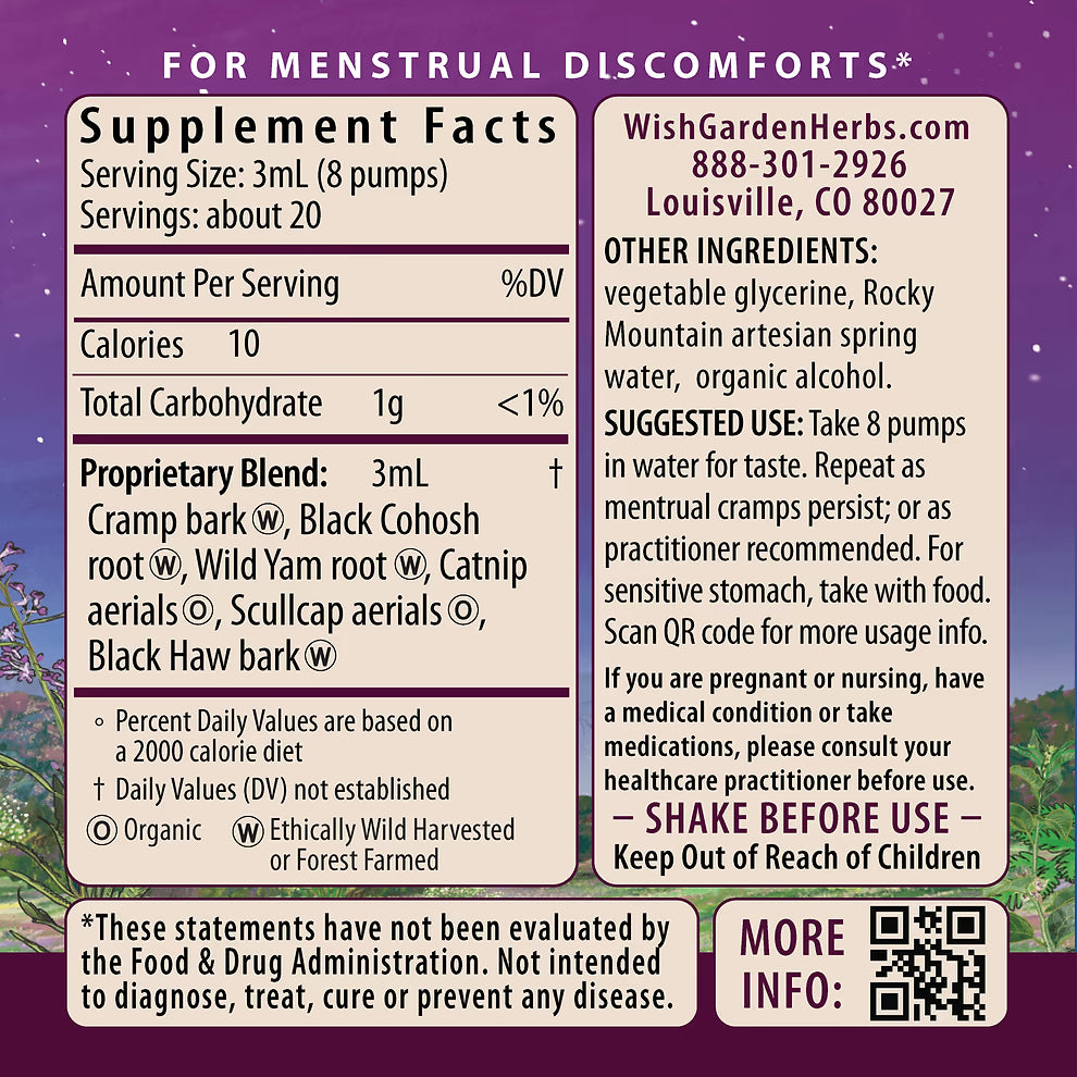 WishGarden Herbs: Cramp Release (2 oz)