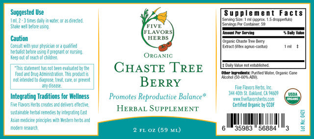 FFH: Chaste Tree Berry Tincture 2oz