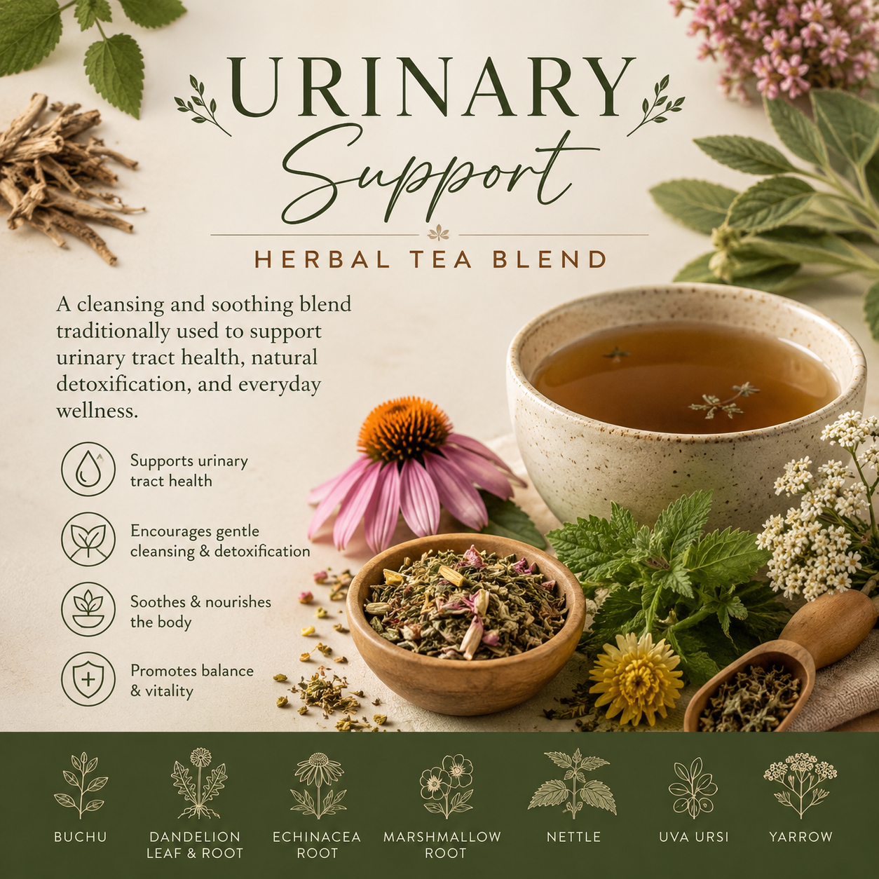 Bulk: Urinary Tea - 0.5 oz