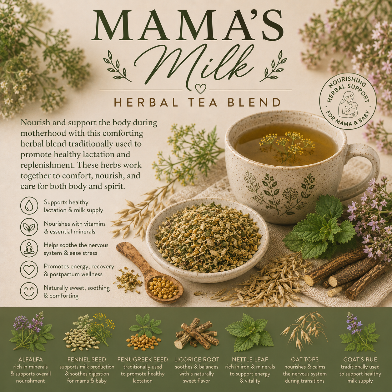 Bulk: Mama's Milk Tea Blend - 0.5 oz