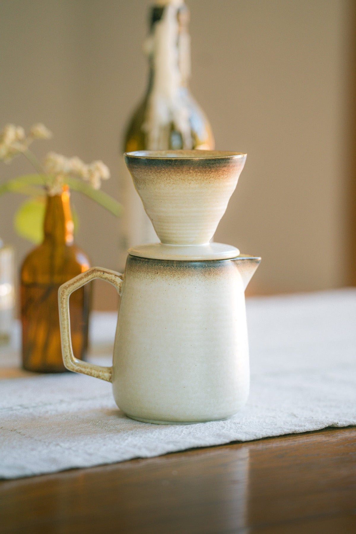 Earthy Stoneware Pour Over Set – Online Only