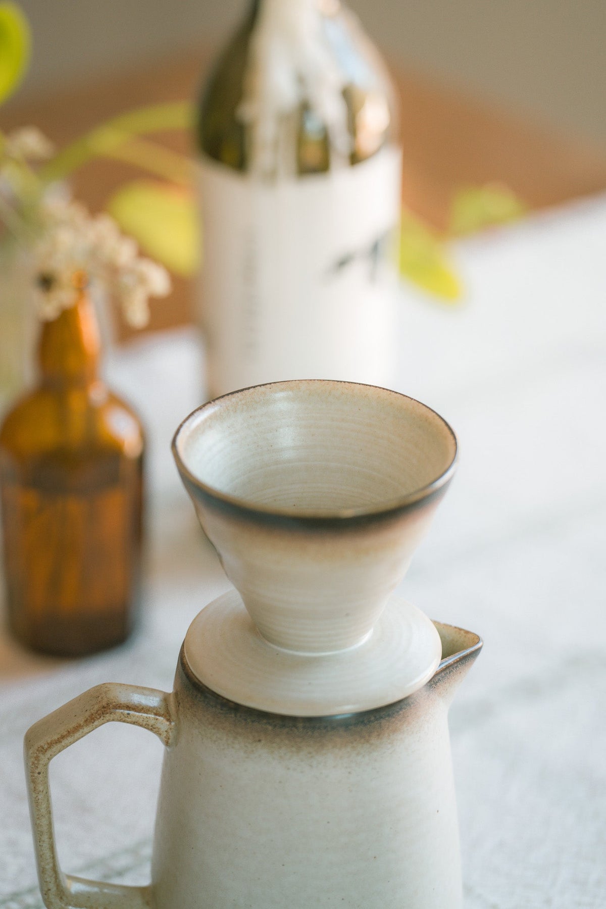 Earthy Stoneware Pour Over Set – Online Only