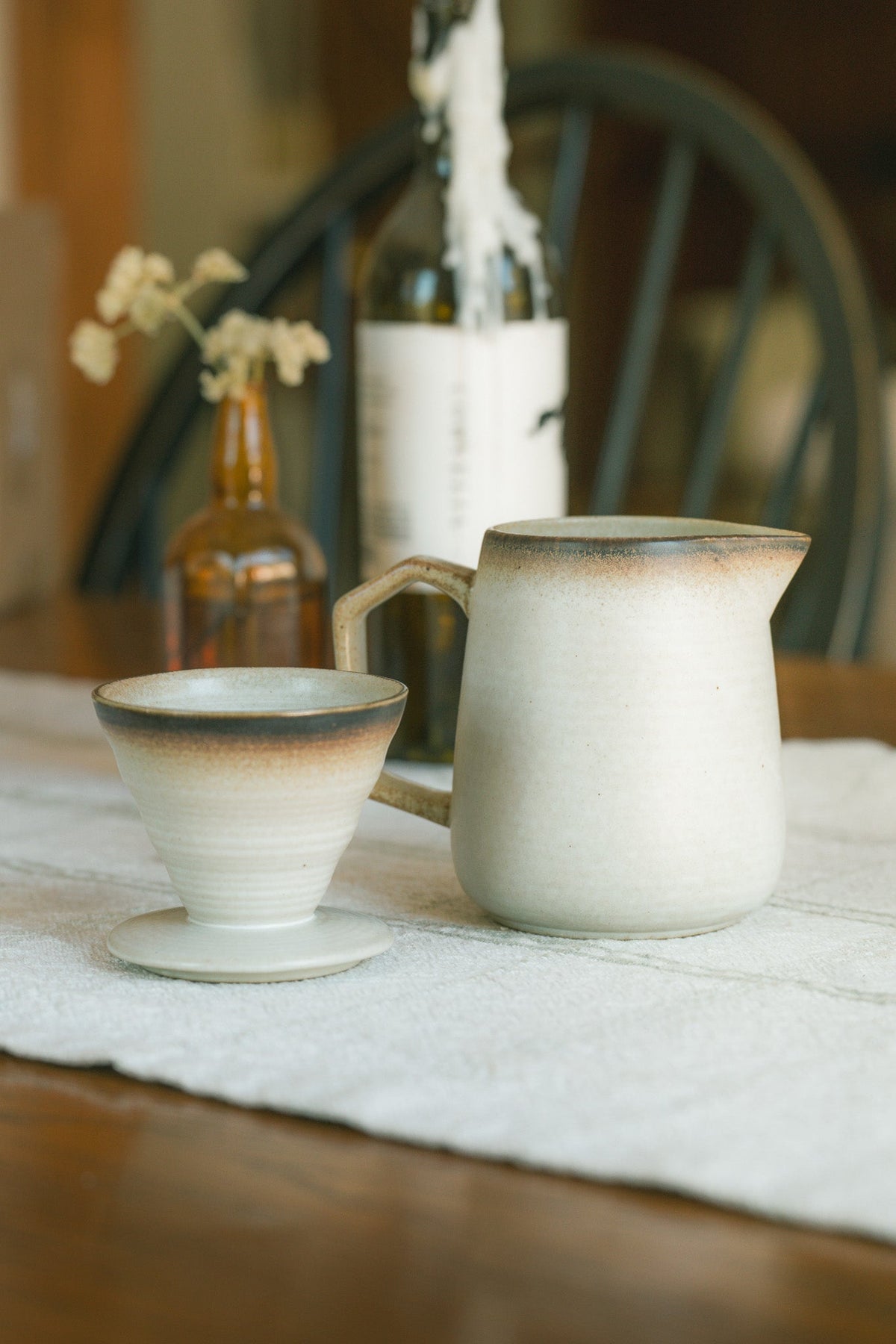 Earthy Stoneware Pour Over Set – Online Only