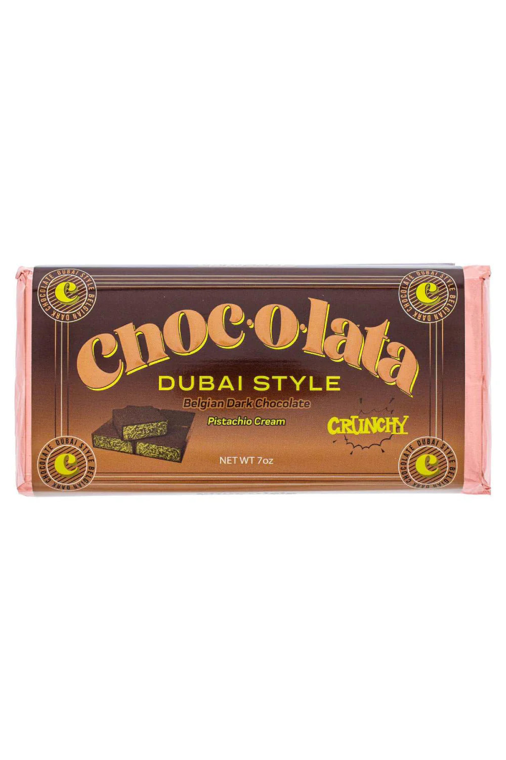 Dark Chocolate Bar: CHOCOLATA Dubai Style Crunchy Dark Chocolate