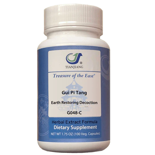 Treasures of the East: Gui Pi Tang - Earth Restoring Decoction (Capsules 100ct.)