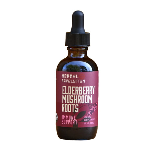 Herbal Revolution: Elderberry + Mushroom - Daily Immune Support Elixir (2 oz)