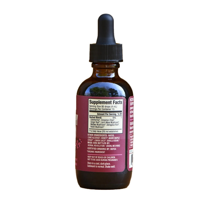 Herbal Revolution: Elderberry + Mushroom - Daily Immune Support Elixir (2 oz)