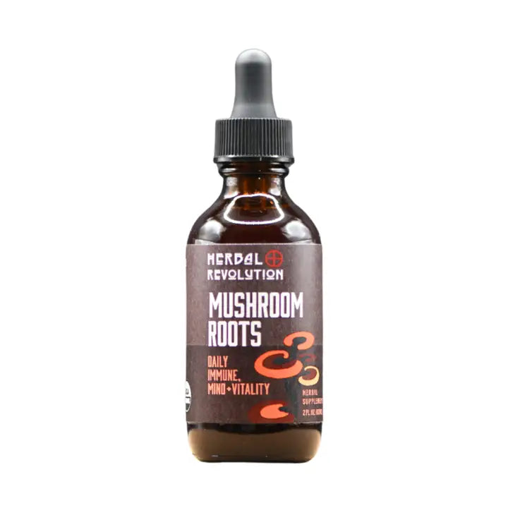 Herbal Revolution: Mushroom Roots - Daily Immune + Mind + Vitality Elixir (2 oz)