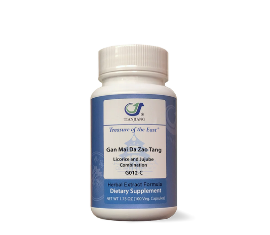 Treasures of The East Gan Mai Da Zao Tang/ Licorice and Jujube Combination Capsules 100ct.