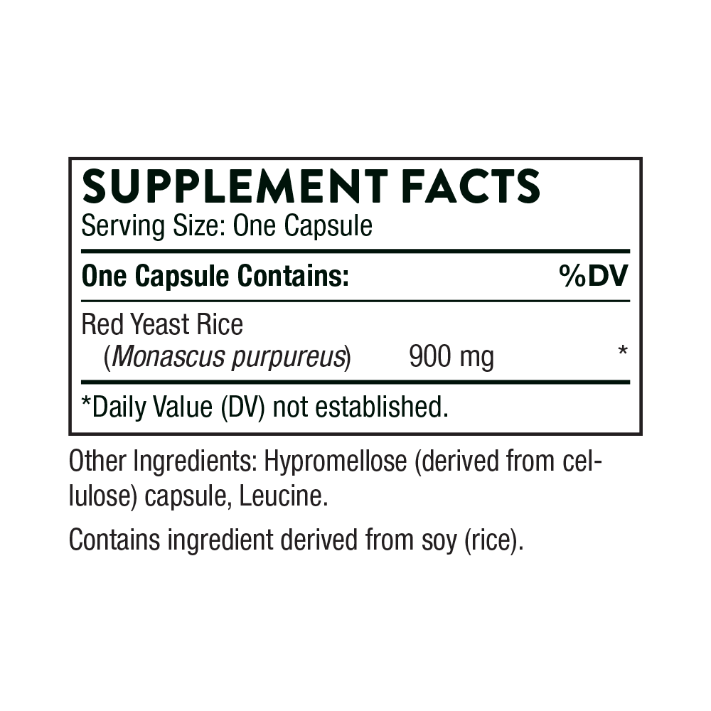 Thorne: Red Yeast Rice + CoQ10 (120 capsules)