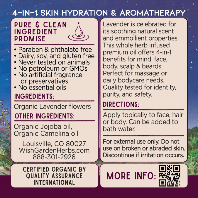 Lavender Oil, Calm & Hydrate – Online Only