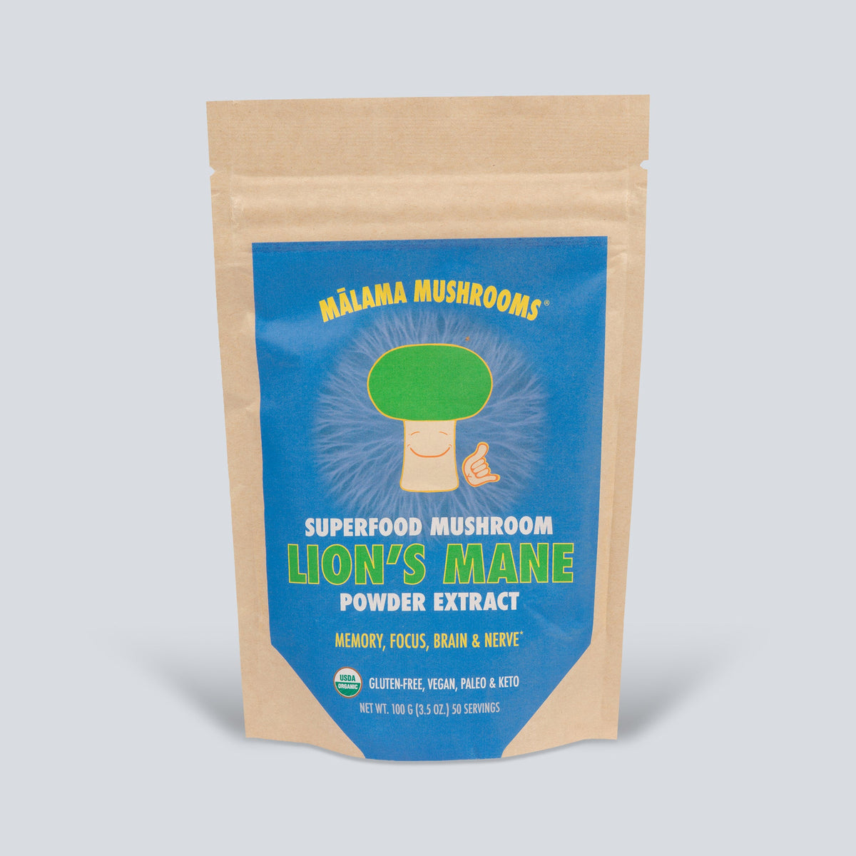 Mālama Mushrooms Lion's Mane Extract Powder 3.5 oz