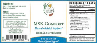 FFH: MSK Comfort Tincture 2oz