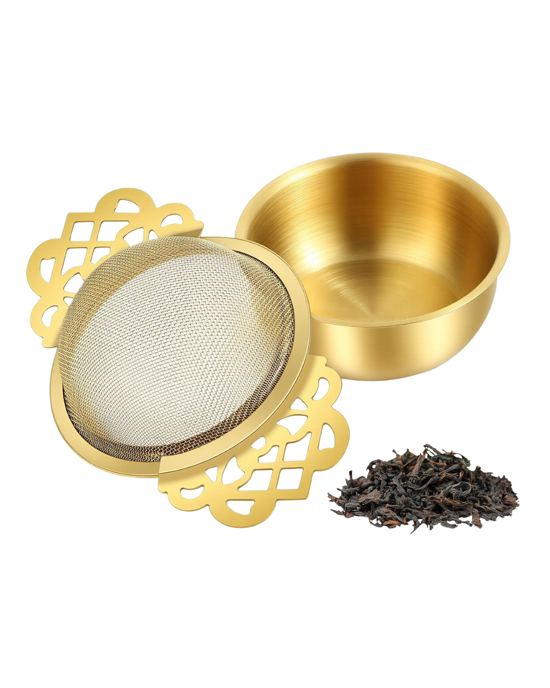 Stainless Steel Tea Strainer +Bowl